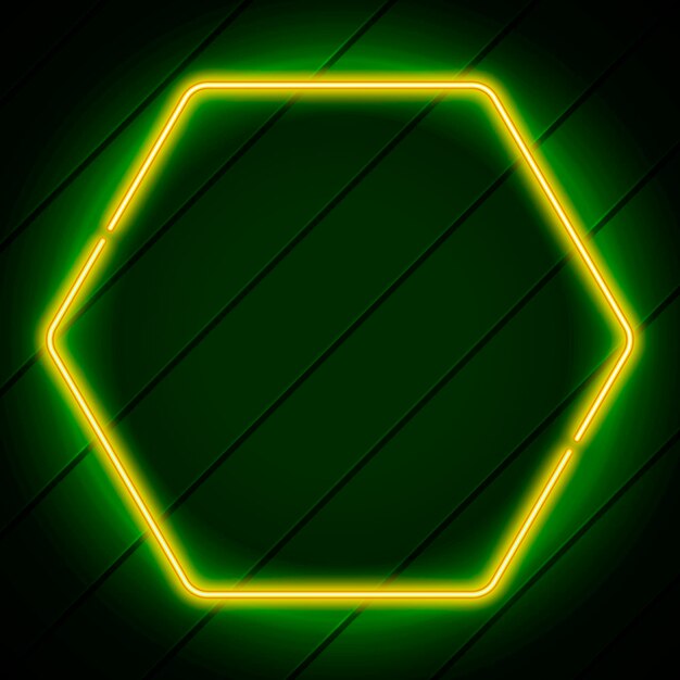 Neon frame template