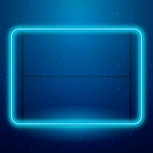 Free Vector neon frame template