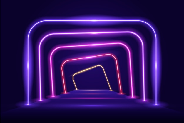 Neon lights background abstract style