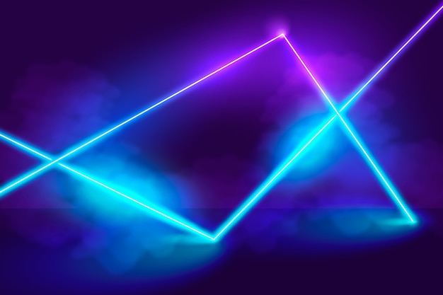 Free vector neon lights background concept