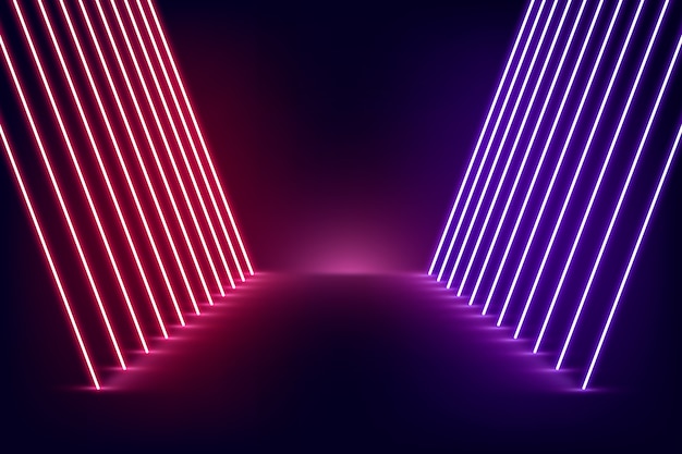 Free vector neon lights background