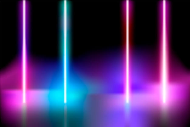 Neon lights background