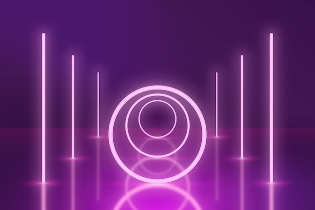 Free Vector neon lights background