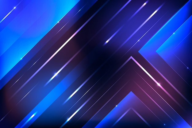 Neon lights geometric background