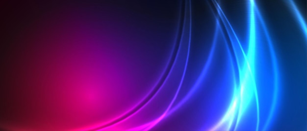 Neon lights streak colors background