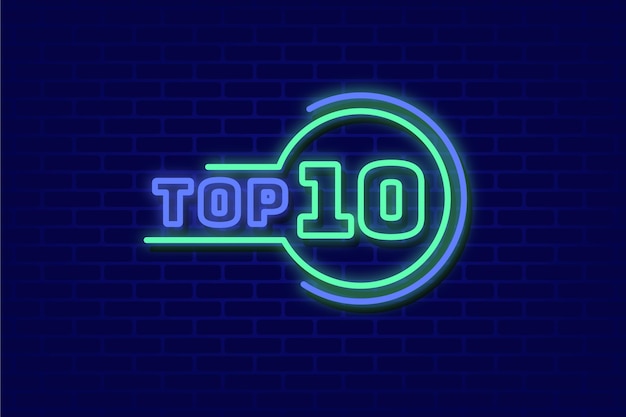 Neon lights top 10 concept