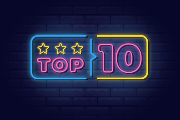 Neon lights top 10 template