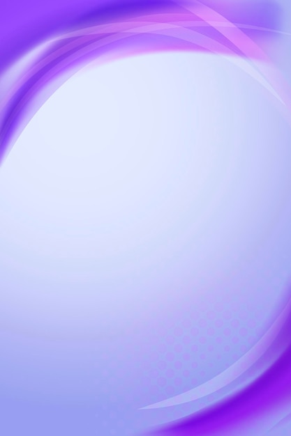 Neon purple curve frame template vector