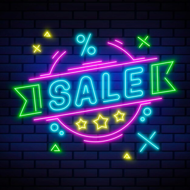 Neon sale sign