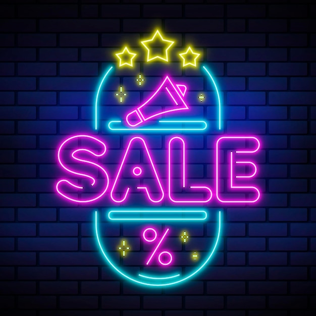 Neon sale sign