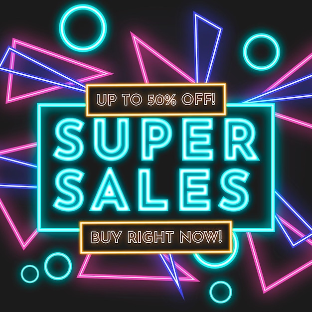 Neon sale sign