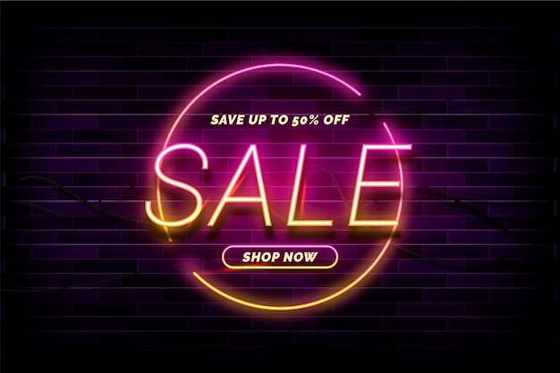 Neon sale sign