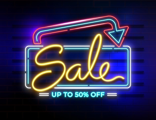 Neon sale sign