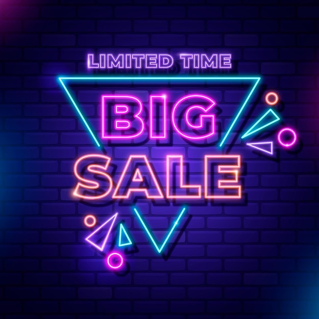 Neon sale sign