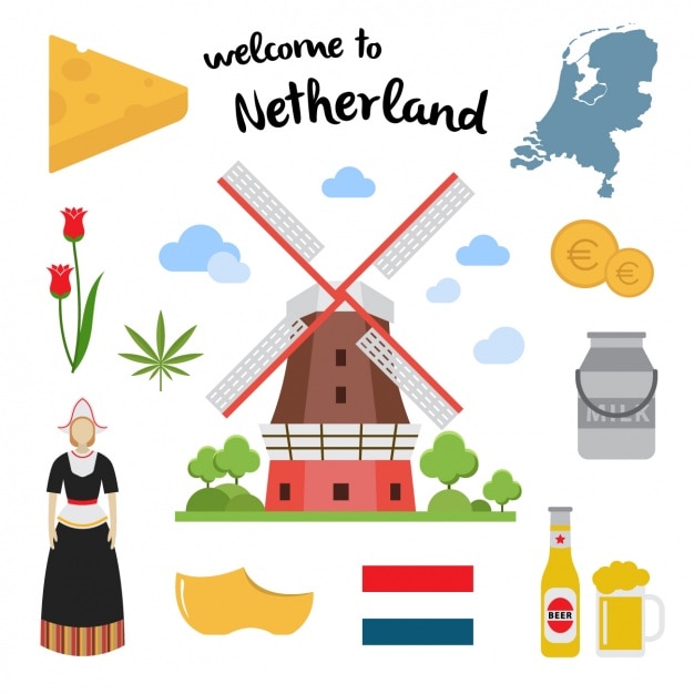 Free vector netherland elements collection