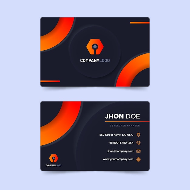 Neumorph business card