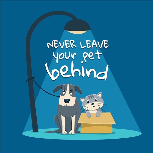 Never leave your pet behind