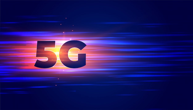 New 5G technology wireless connection background