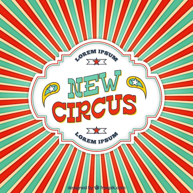 Free Vector new circus background