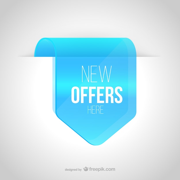 Free Vector new offers tag