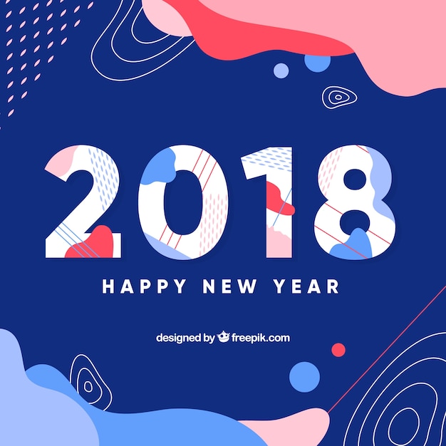 New year 2018 background 