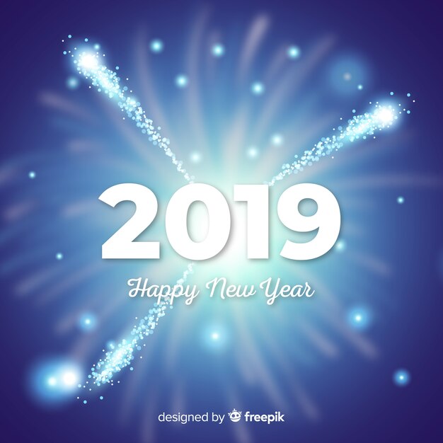 New year 2019 background