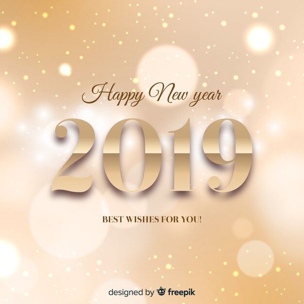 New year 2019 background