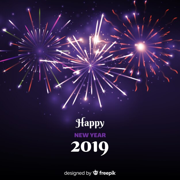 New year 2019 background