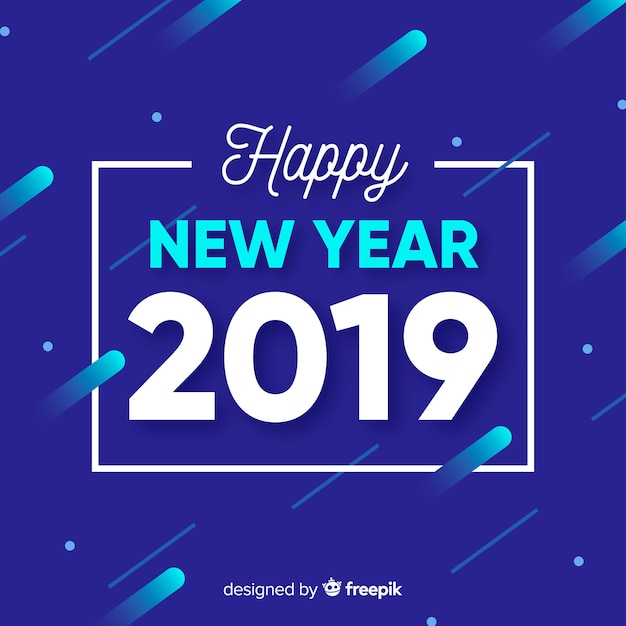 New year 2019 background