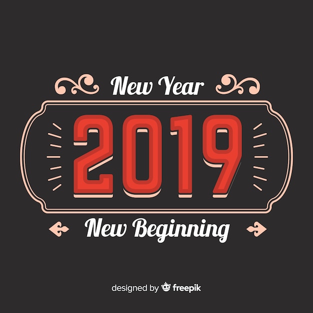 New year 2019 background