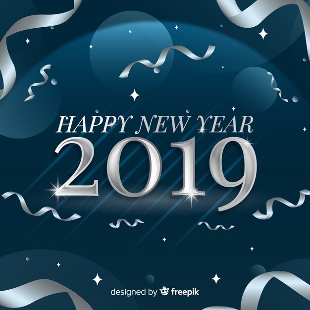 New year 2019 background