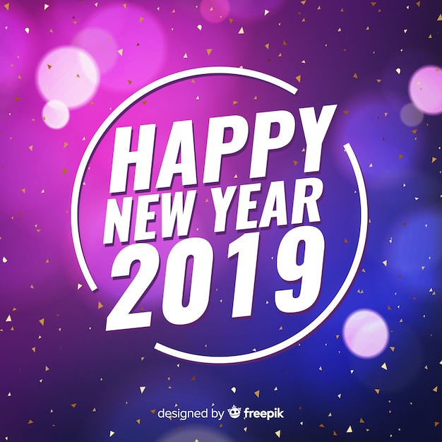 New year 2019 background