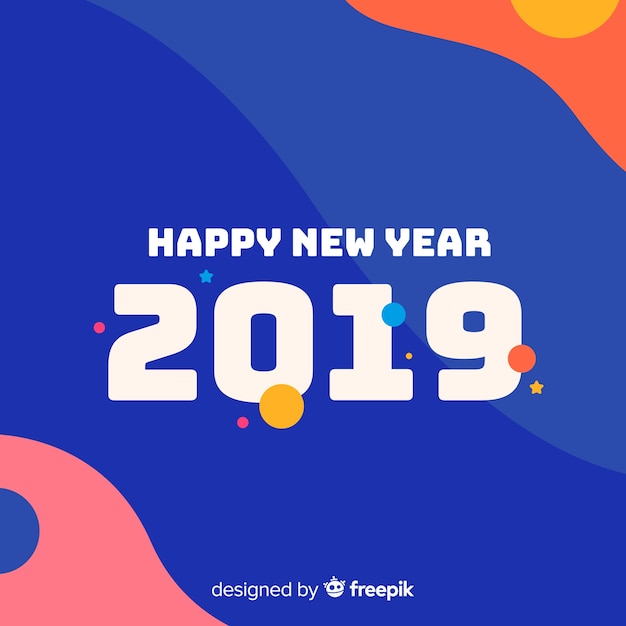 New year 2019 background