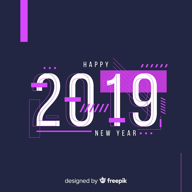 New year 2019 background