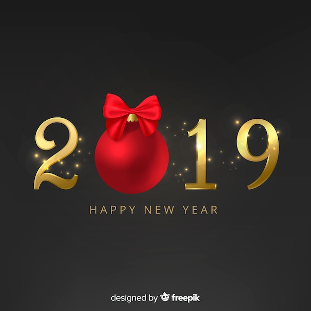 New year 2019 background