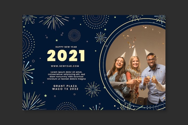 New year 2021 banner