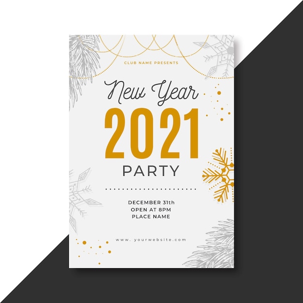 New year 2021 poster concept