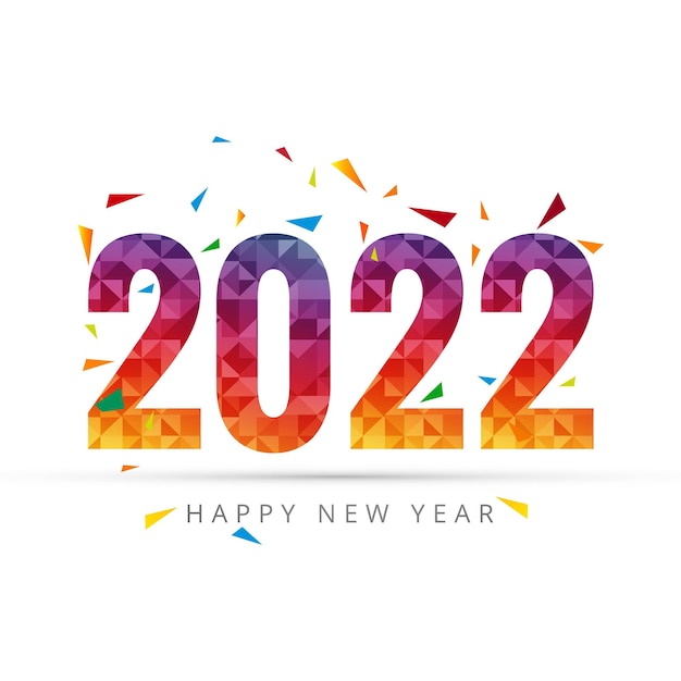 New year 2022 holiday card celebration design