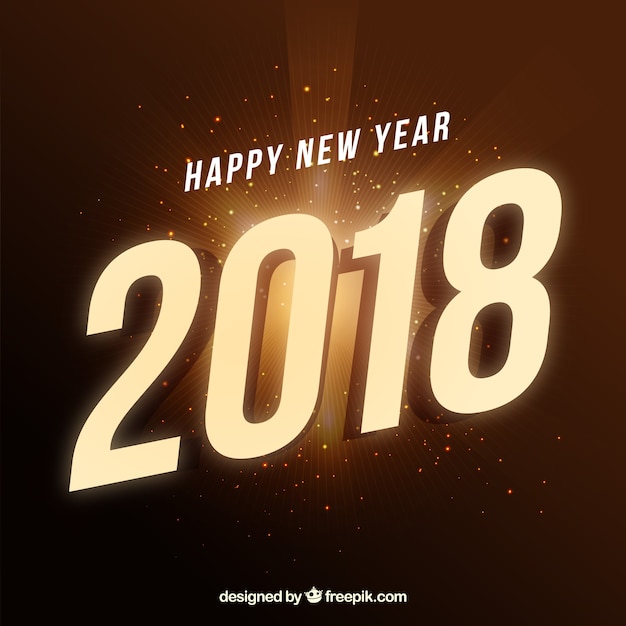 New year background 2018