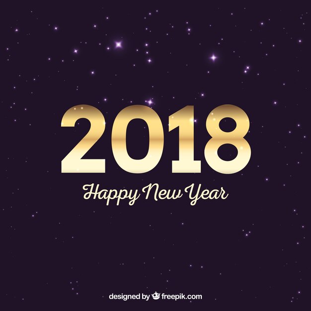 New year background 2018