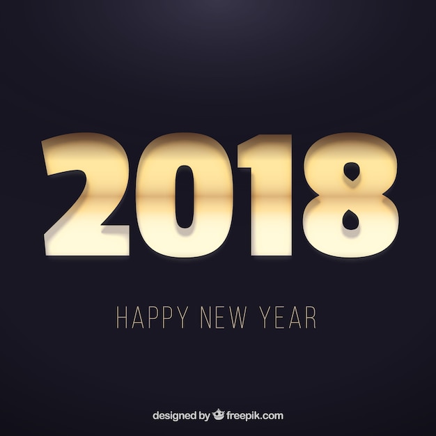 New year background 2018