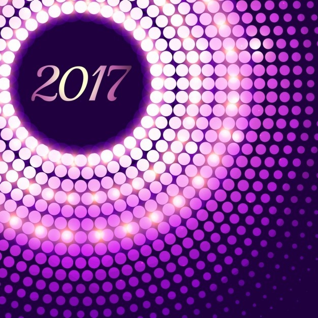 Free Vector new year background with halftone dots