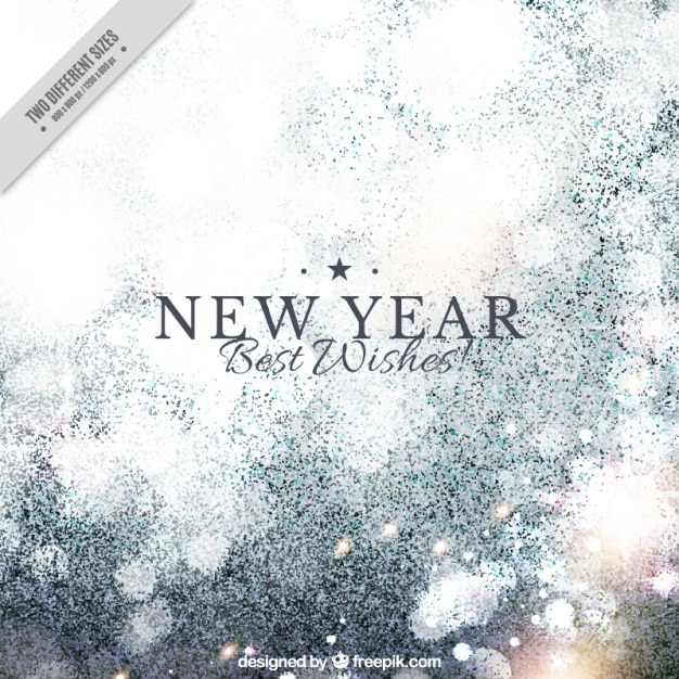 Free vector new year background with white shapes