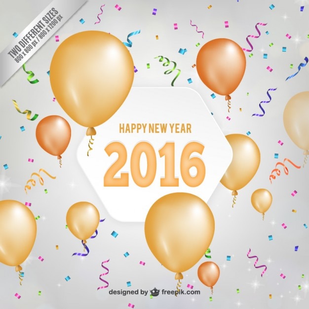 Free vector new year confetti background