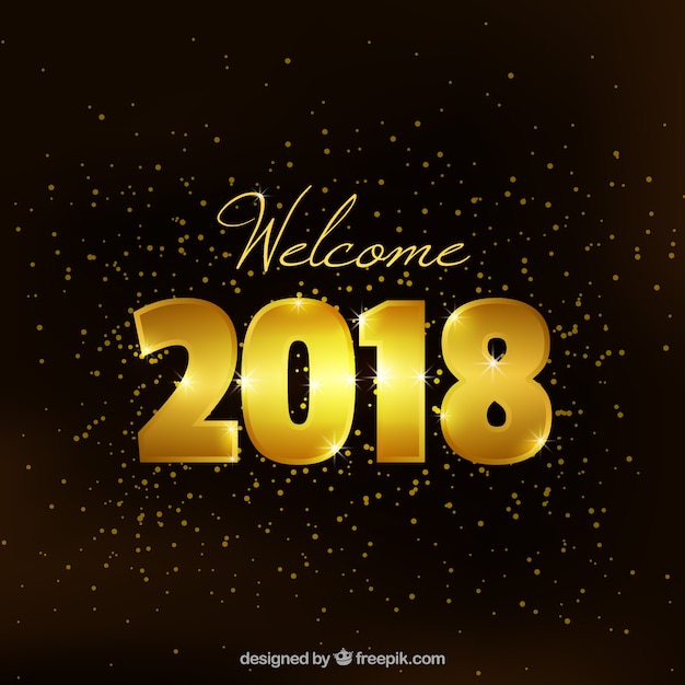 New year golden background 