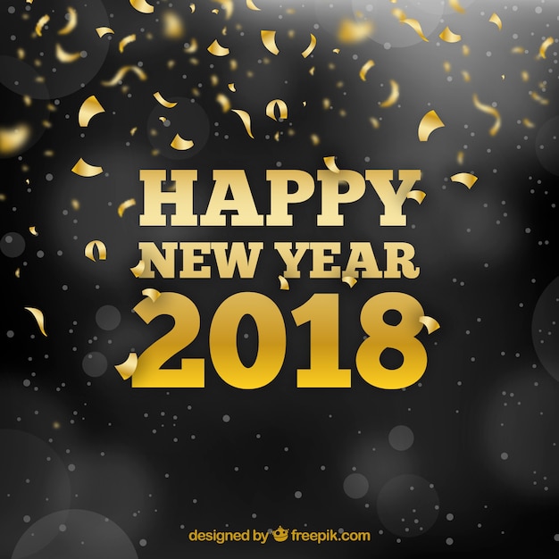 New year golden background 