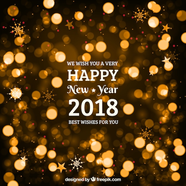 New year golden background 