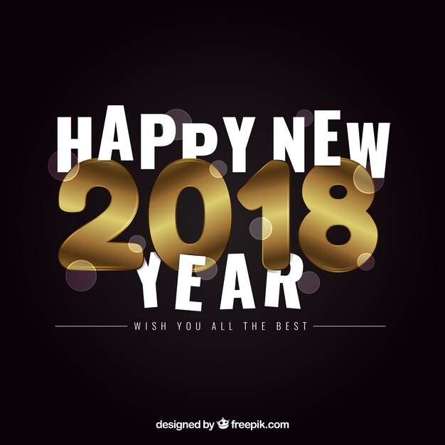 New year golden background 