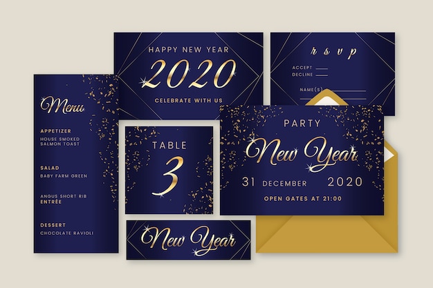 New year stationery collection