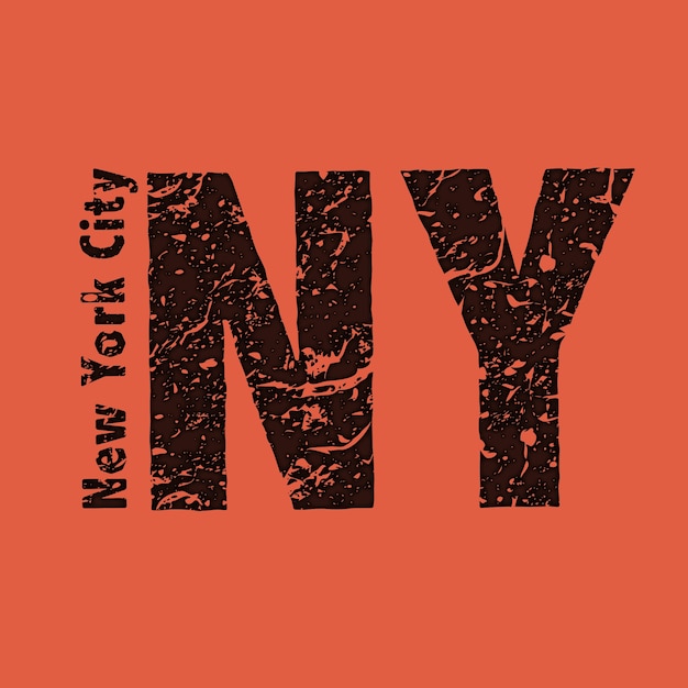 New york grunge text